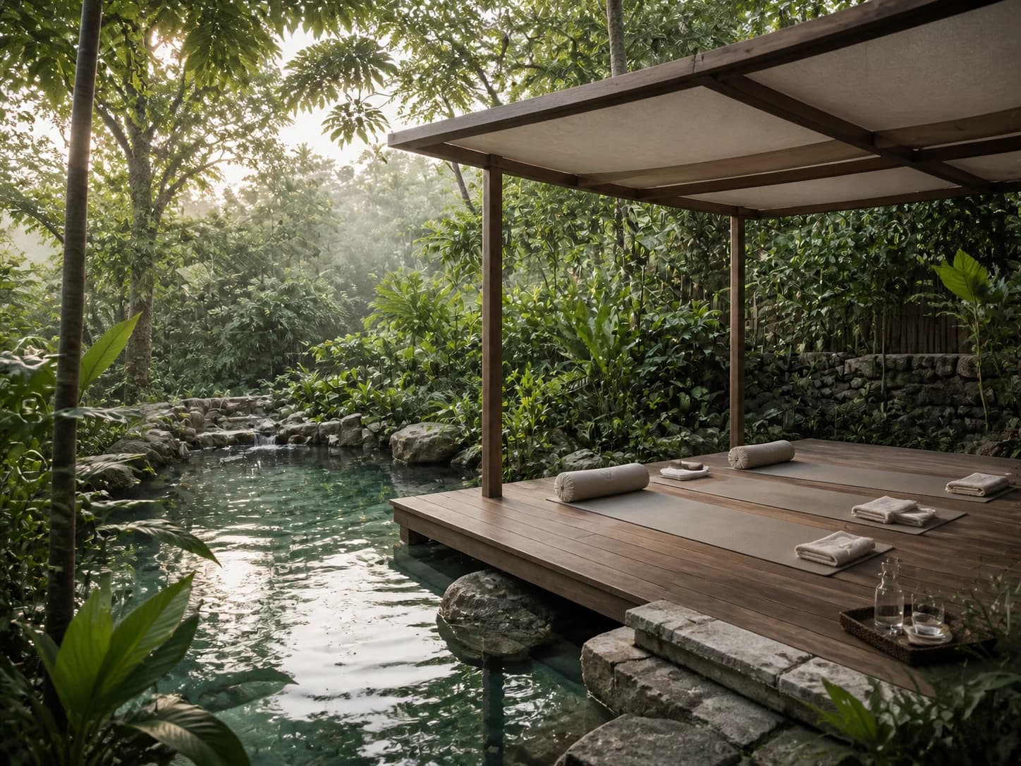 Konzeptvisualisierung: NATURTEICH & YOGA-DECK